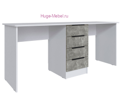 Стол 1.8 метра "Мадрид" ателье светлое/белый