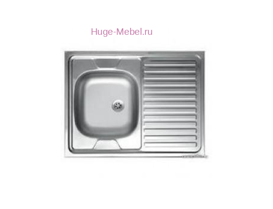 Мойка накладная 600*800 - чаша слева