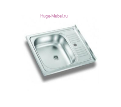 Мойка накладная 500*600 с сифоном
