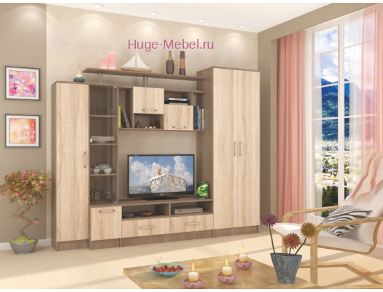 Гостиная Оскар-5 Ясень шимо/Сонома