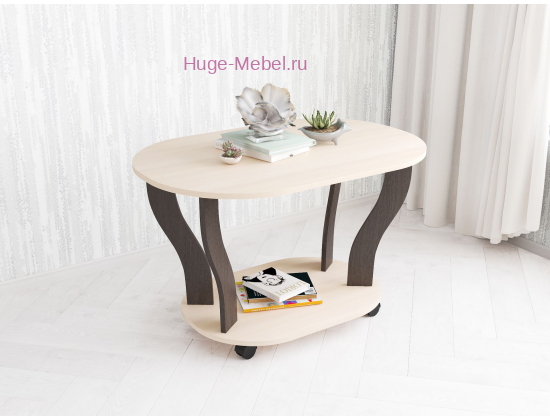 Стол журнальный "Консул-3 Венге / Дуб"