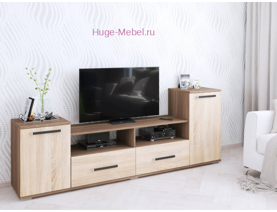 Тумба ТВ "Парус-2 Ясень / Сонома"
