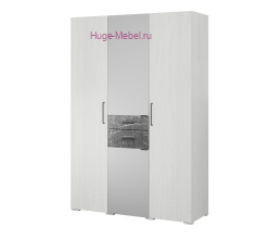 Шкаф 3-х створчатый "Теана" мрамор дарк