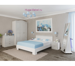 Спальный гарнитур белый Гертруда К2