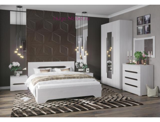 Спальня Валенсия белая К1