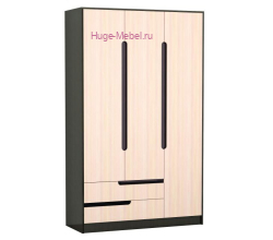 Шкаф 3-х створчатый "Гавана Венге / Дуб"