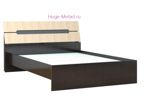 Кровать 140х200 "Гавана Венге / Дуб"